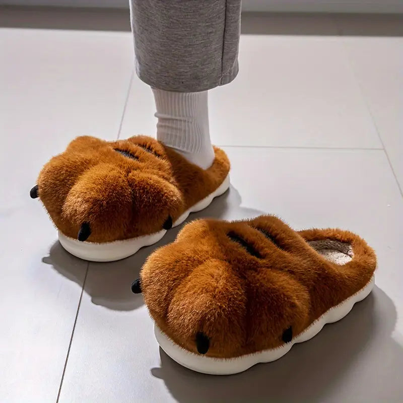 Bear Paw Plush Slippers