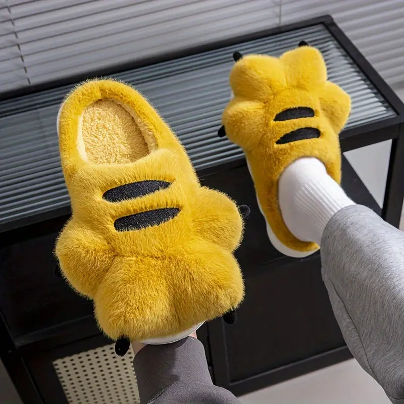 Bear Paw Plush Slippers