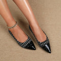 Beatrice Woven Pointed-Toe Ballet Flats