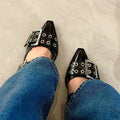 Berlin Buckle Ballet Flats
