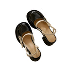 Bianca Patent Bow Sandals