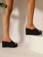 Black Wedge Slides