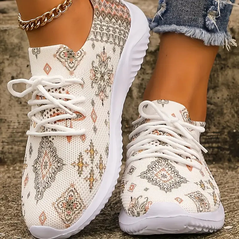 Boho Breeze Pattern Sneakers