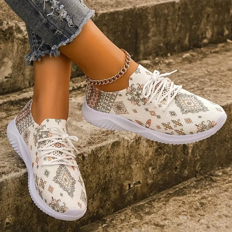 Boho Breeze Pattern Sneakers
