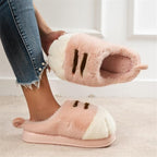 Cat Paw Plush Slippers