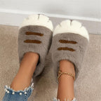 Cat Paw Plush Slippers