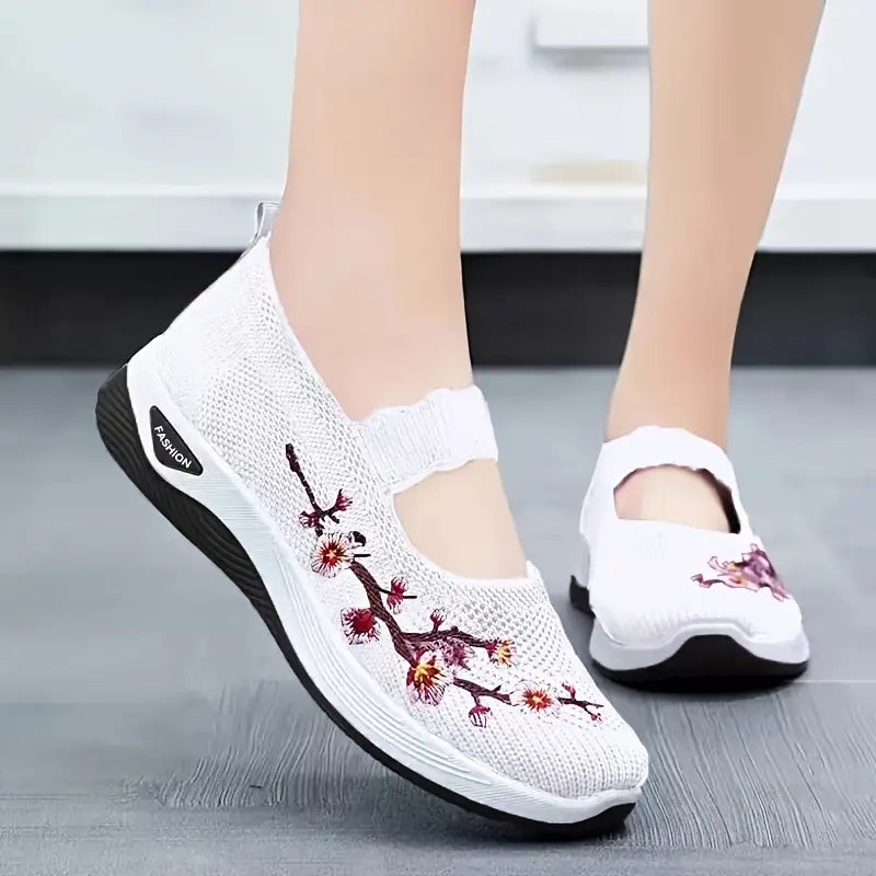Cherry Cushioned Slip-On Sneakers
