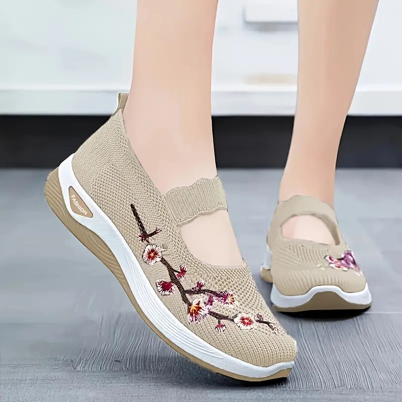 Cherry Cushioned Slip-On Sneakers
