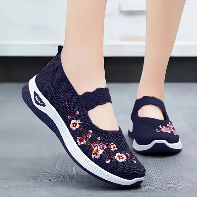 Cherry Cushioned Slip-On Sneakers