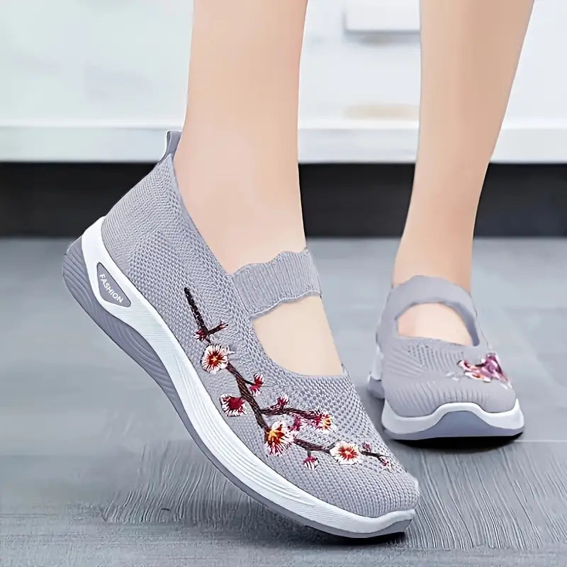 Cherry Cushioned Slip-On Sneakers