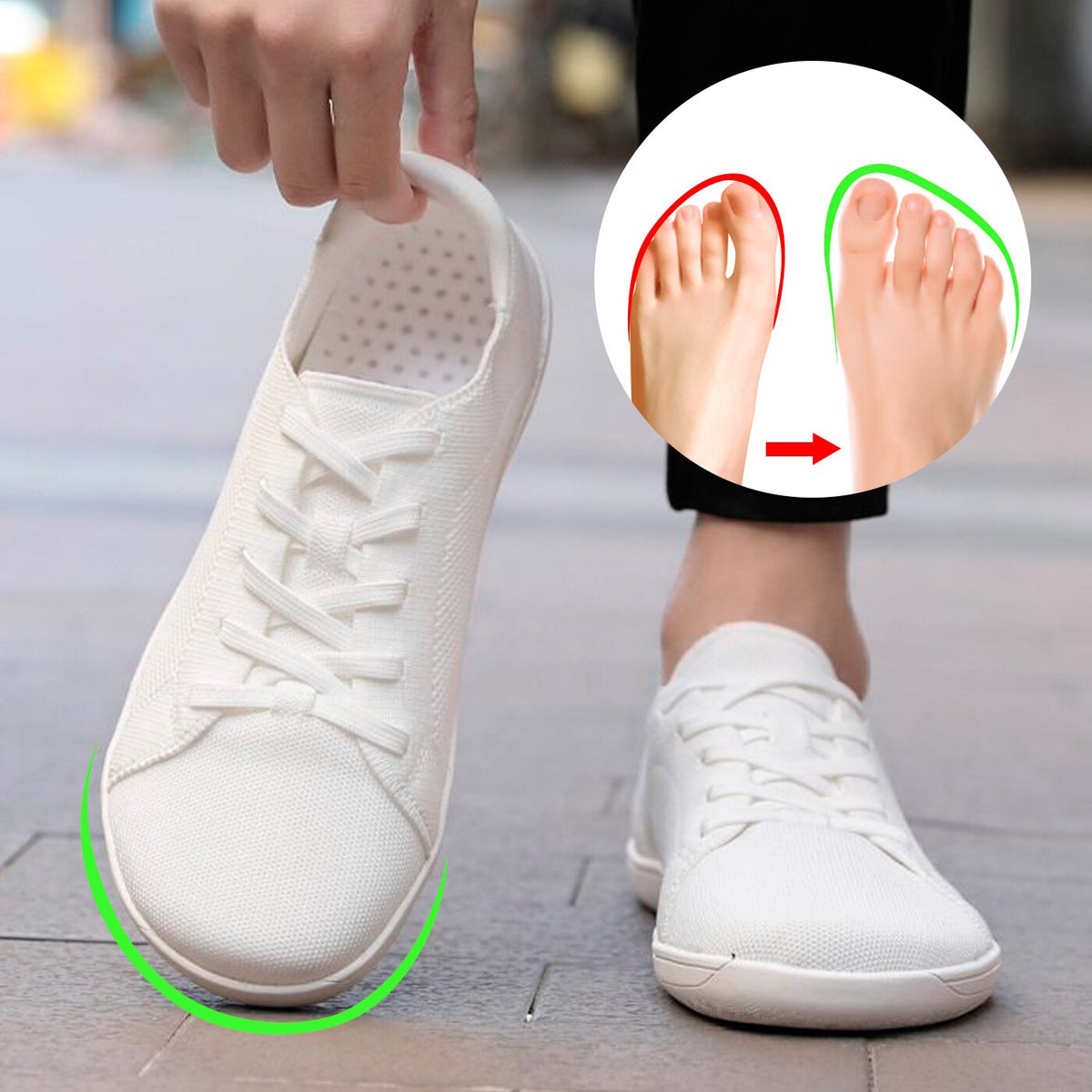 Claudette Wide Toe Box Sneakers