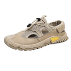 Closed-Toe Leather Sandal