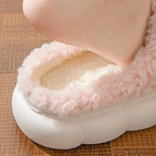 Cloud Faux Fur Bow Slippers