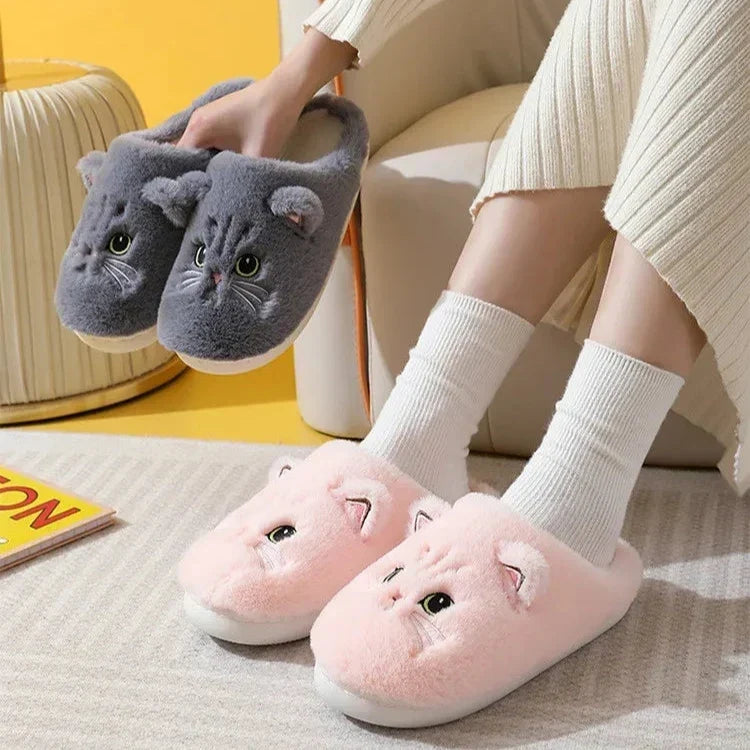 Cloud Fluffy Cat Slippers