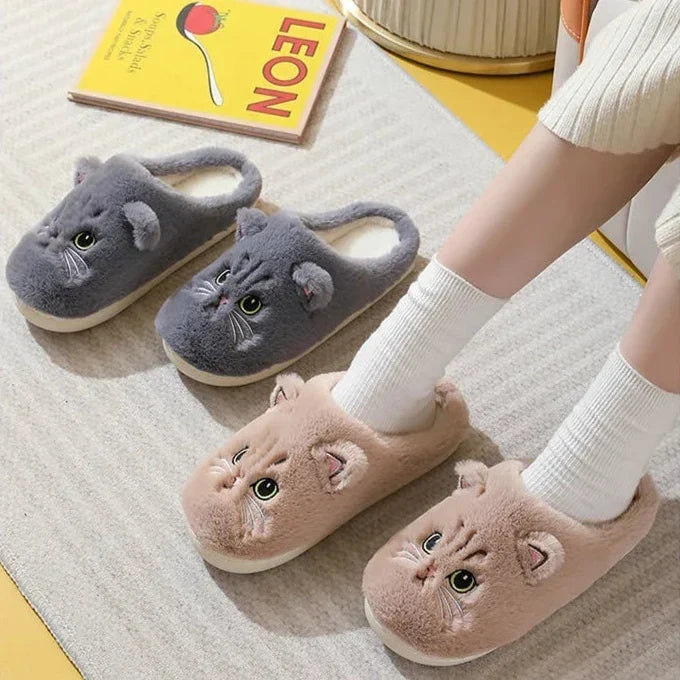 Cloud Fluffy Cat Slippers