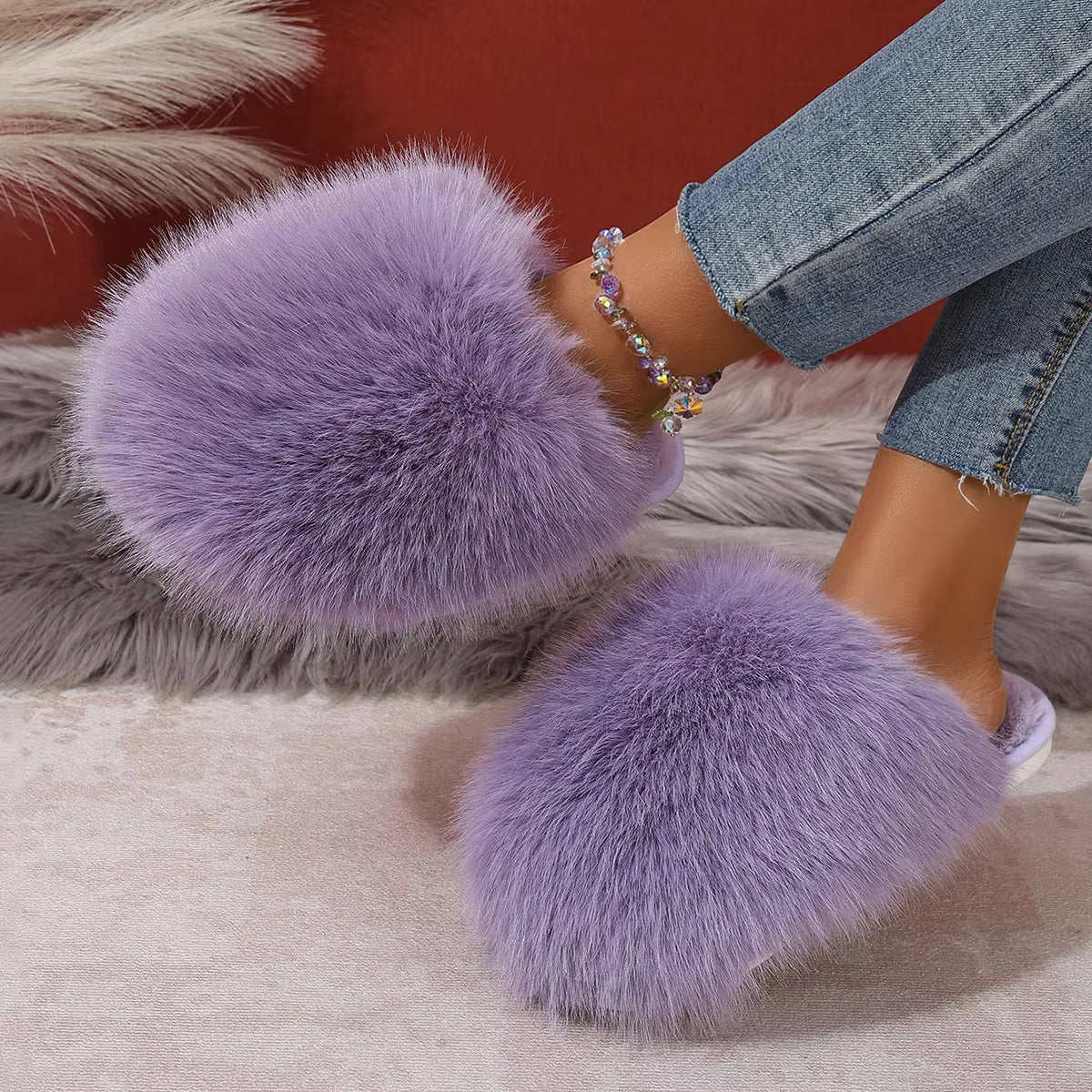 Cloud Fluffy Furry Fuz Slippers