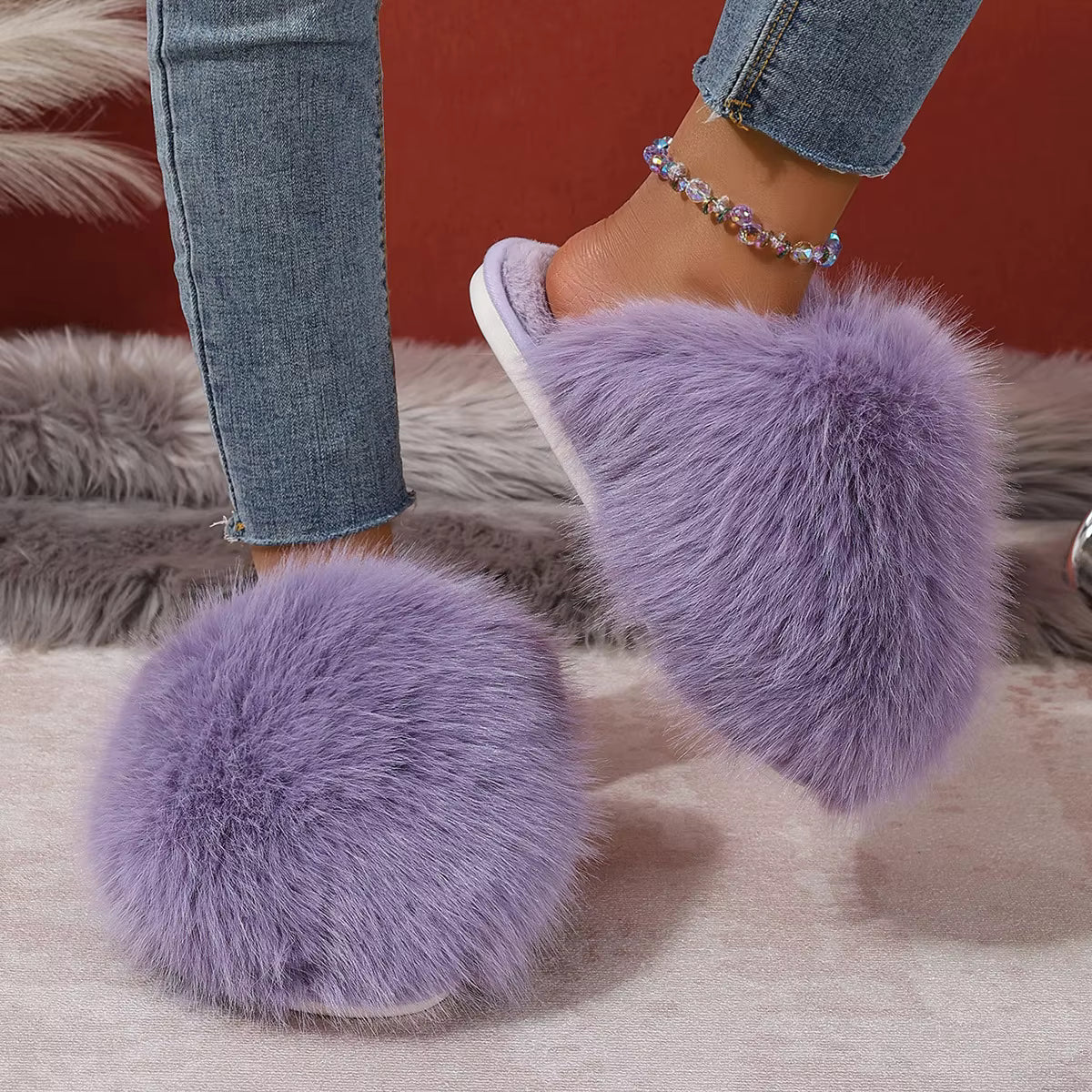 Cloud Fluffy Furry Fuz Slippers