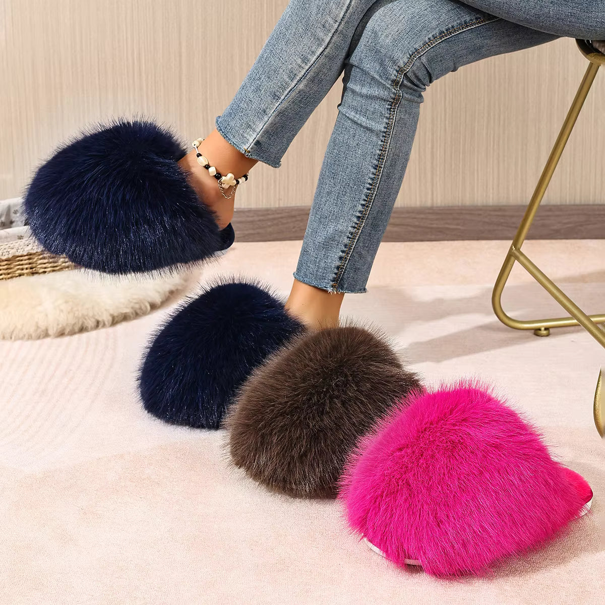 Cloud Fluffy Furry Fuz Slippers