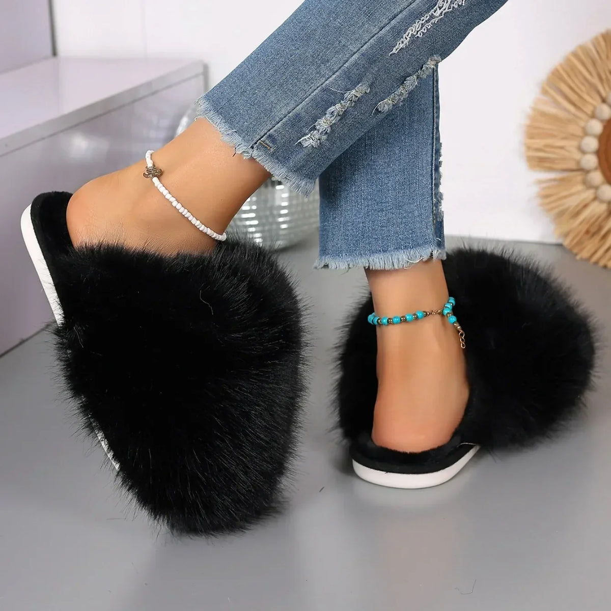 Cloud Fluffy Furry Fuz Slippers