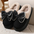 Cloud Winter Bow Slippers