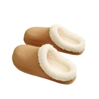 Cotton and Faux Fur Clogs