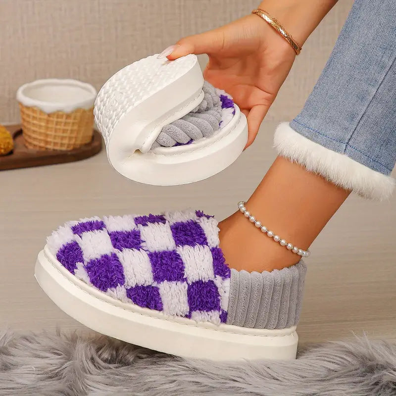 Cozy Plaid Slipper
