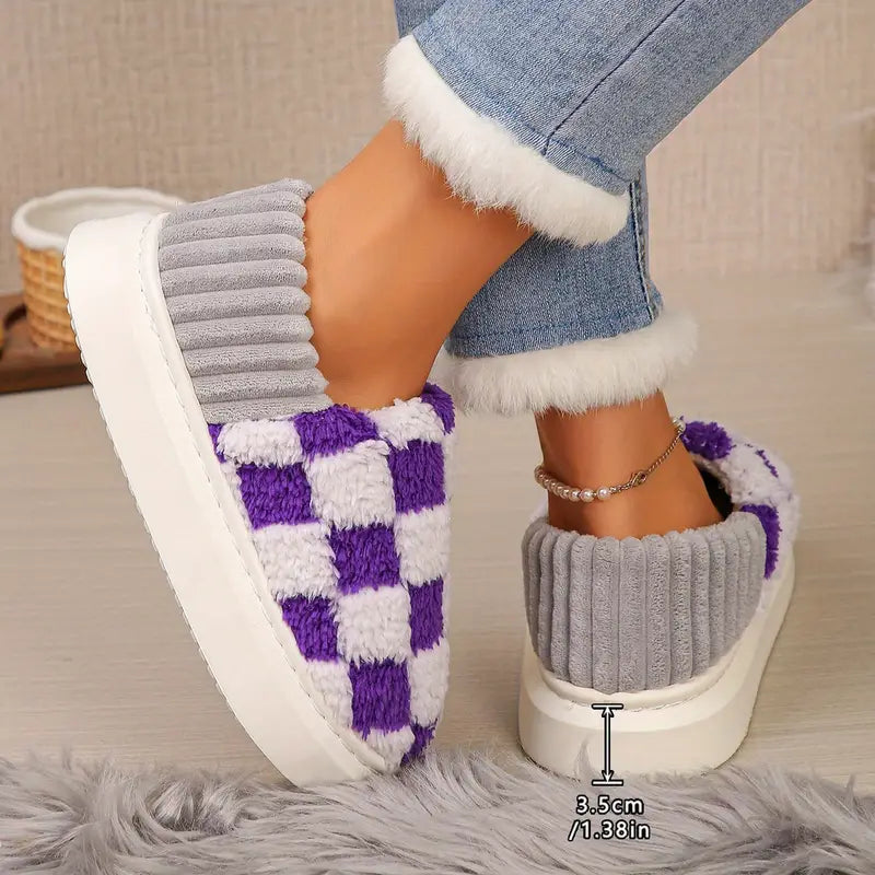 Cozy Plaid Slipper