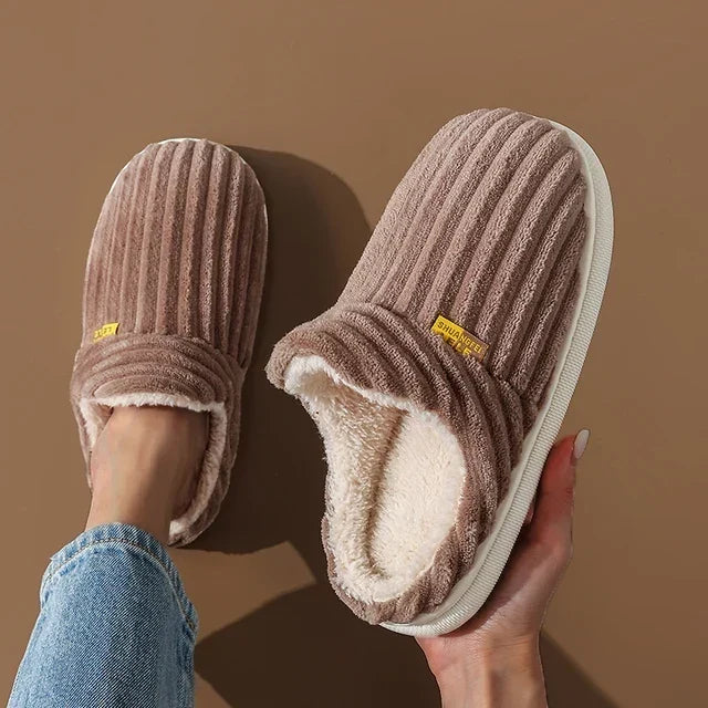 Cozy Plush Flat Slippers