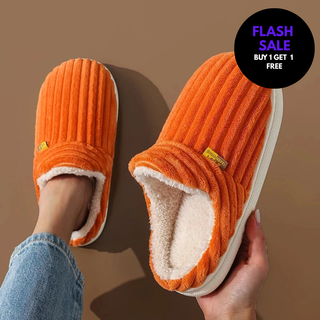 Cozy Plush Flat Slippers