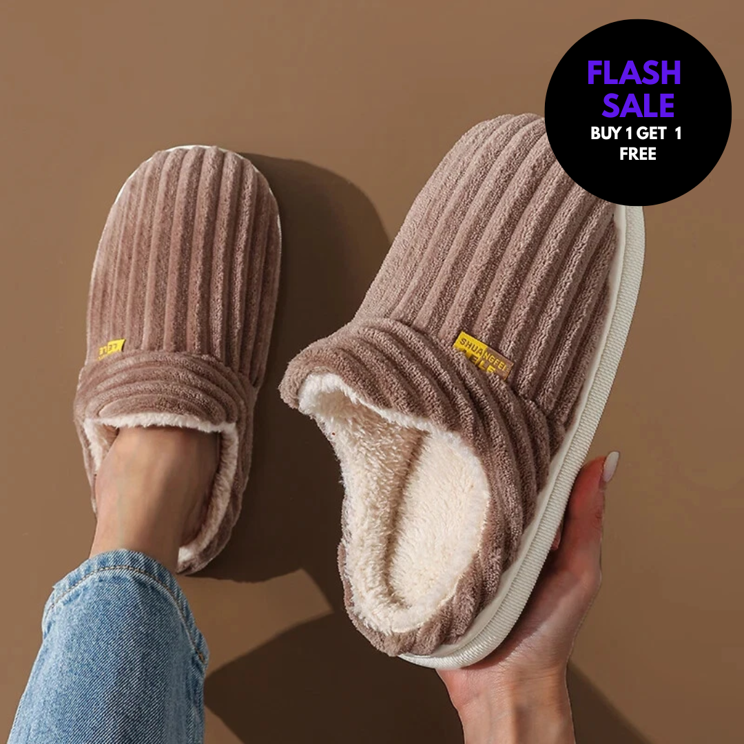 Cozy Plush Flat Slippers