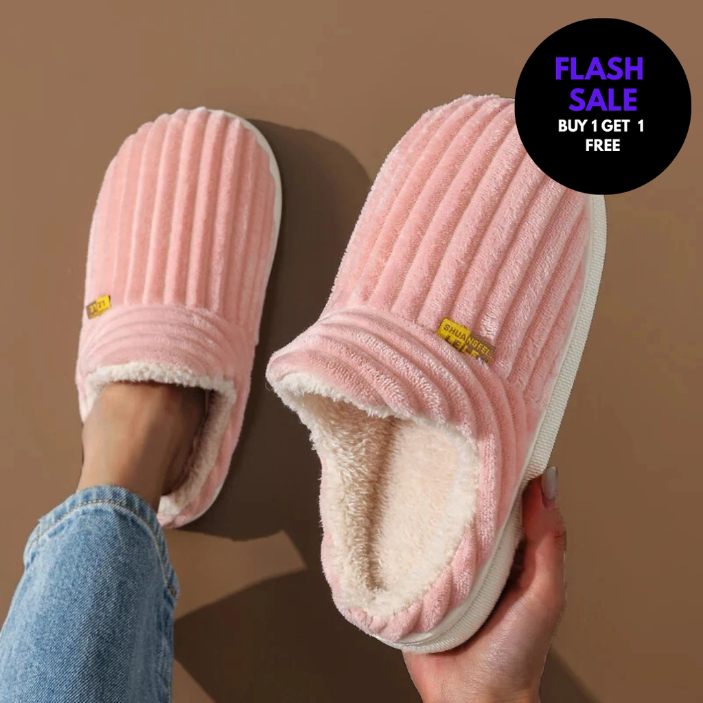 Cozy Plush Flat Slippers