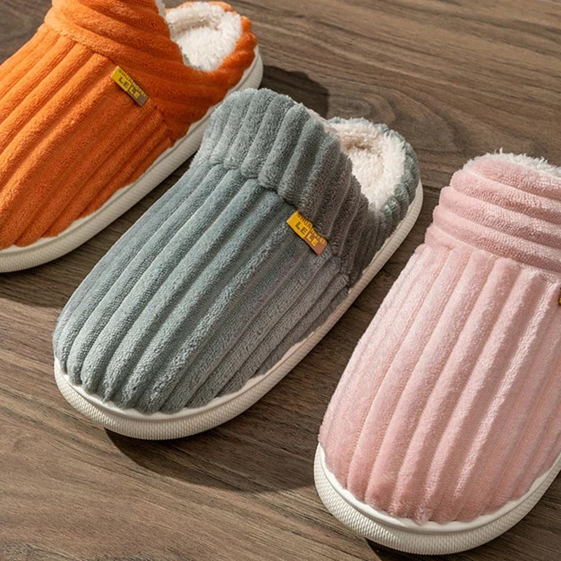 Cozy Plush Flat Slippers