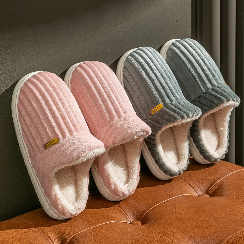 Cozy Plush Flat Slippers