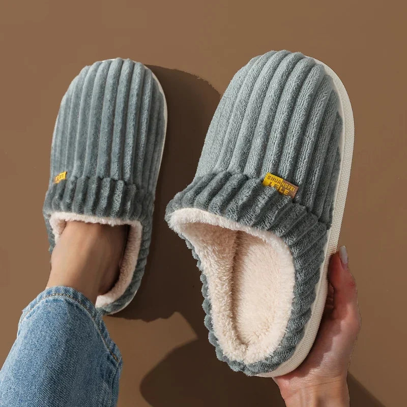 Cozy Plush Flat Slippers