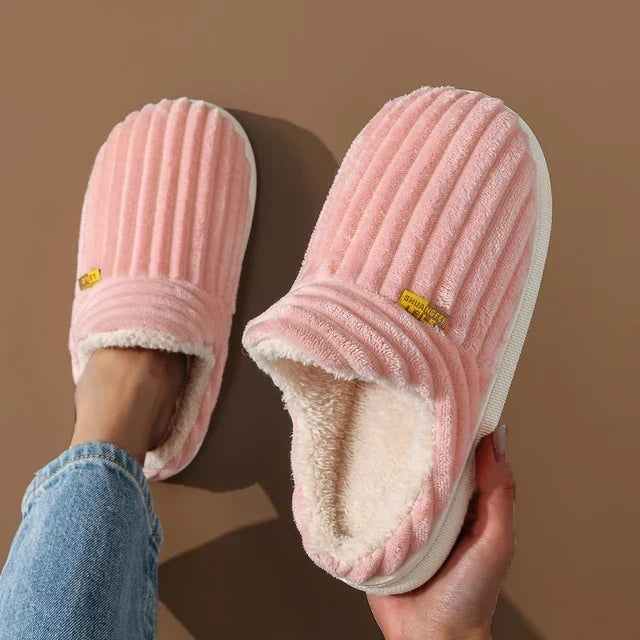 Cozy Plush Flat Slippers