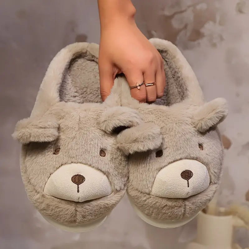 Cozy Teddy Bear Slippers