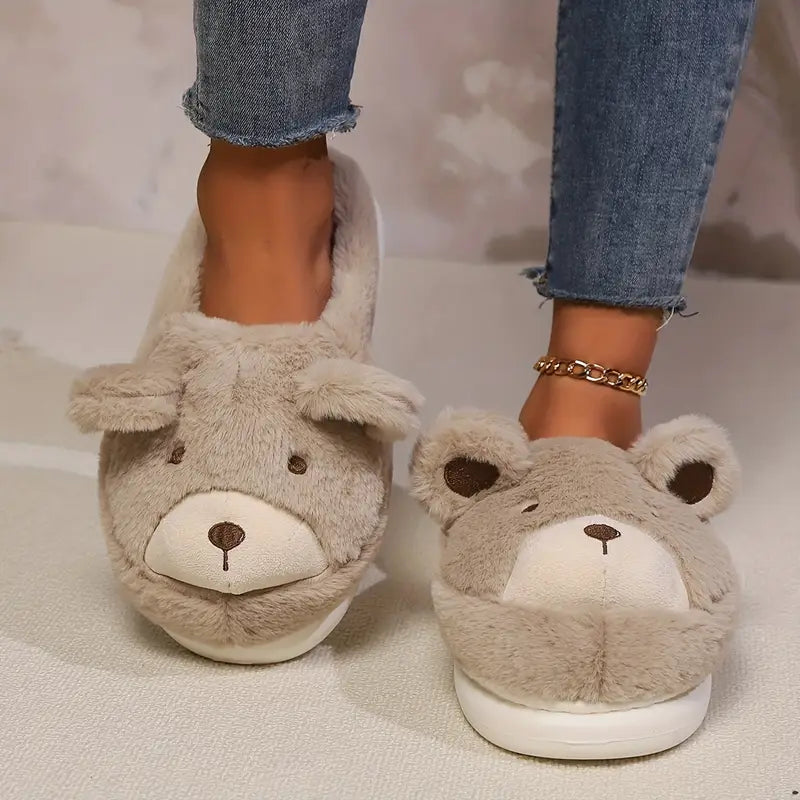 Cozy Teddy Bear Slippers