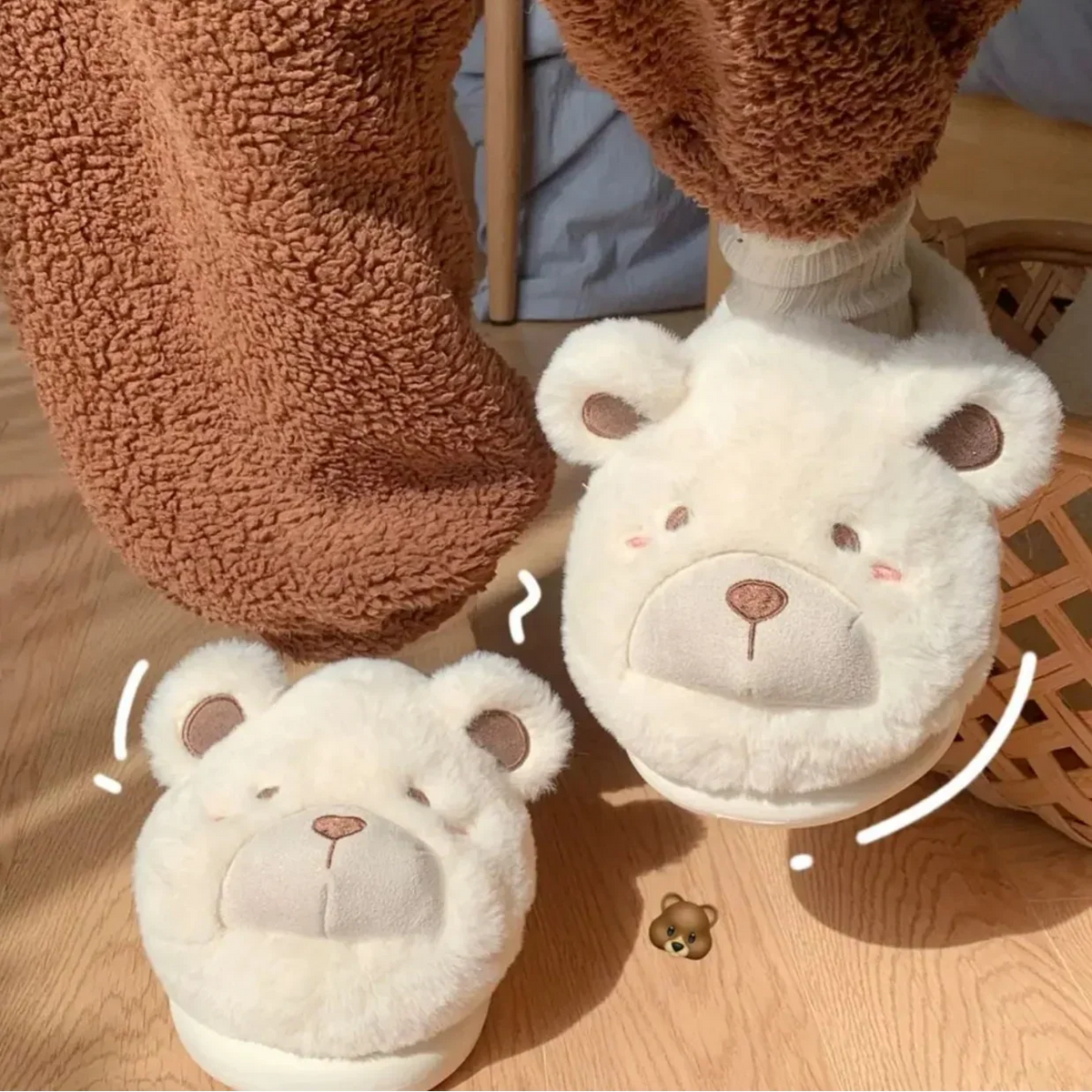Cozy Teddy Bear Slippers