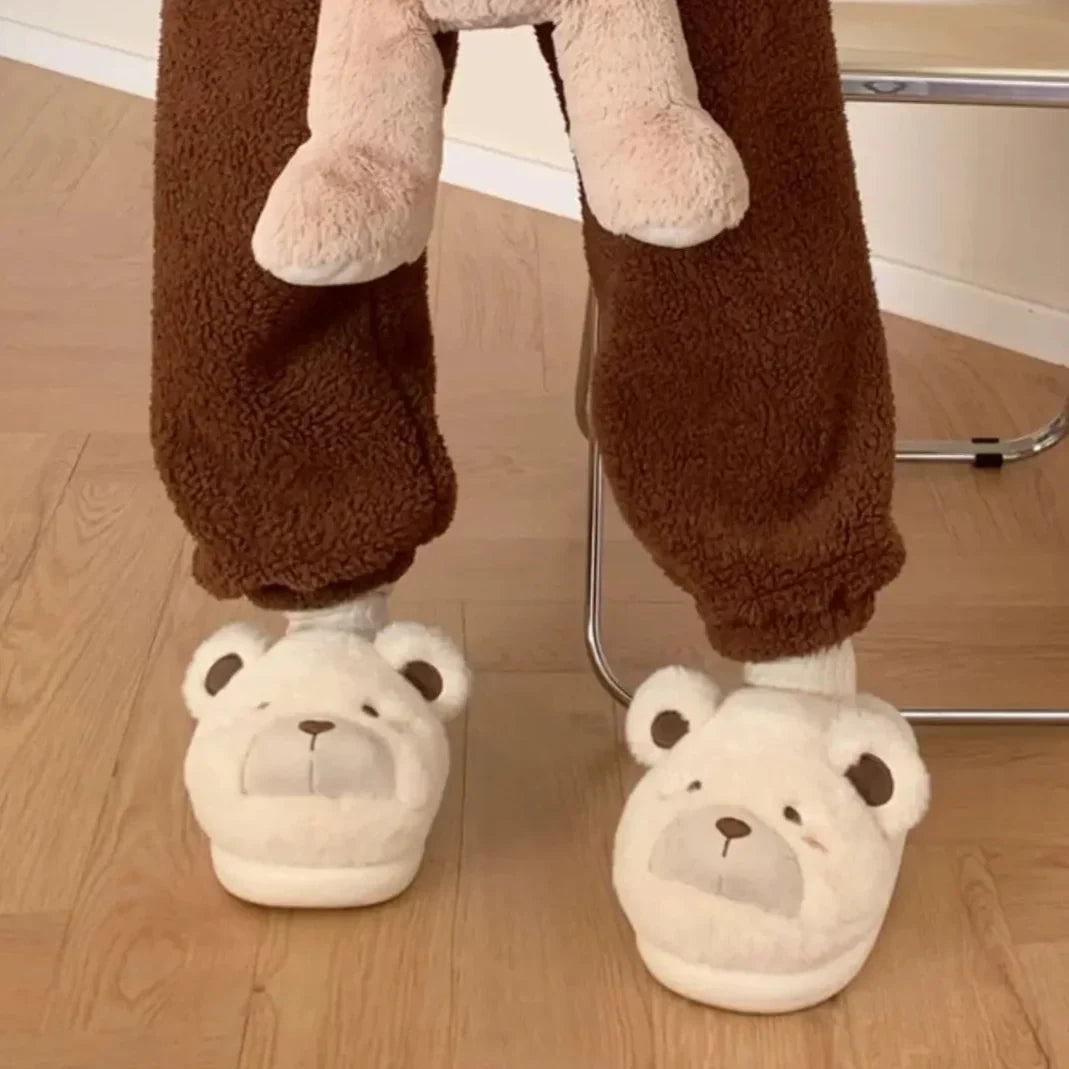 Cozy Teddy Bear Slippers