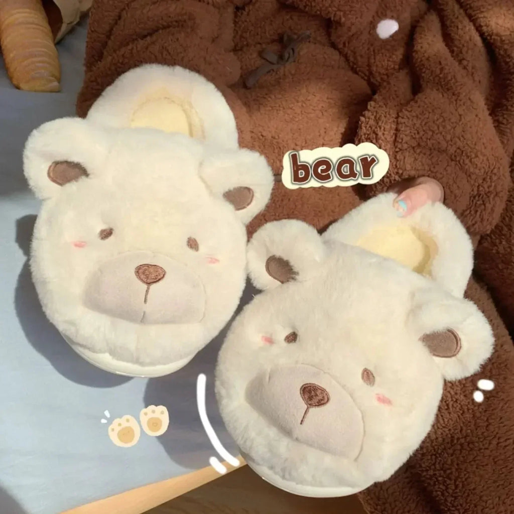 Cozy Teddy Bear Slippers