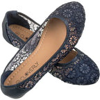Crochet Lace Ballet Flats