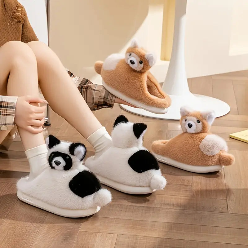 Cute Raccoon Slippers