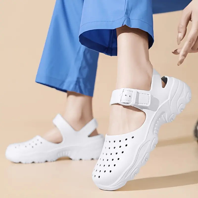 Cutout Nursing Shoes