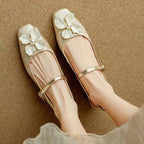 Dahlia Petal Block Heel Pumps