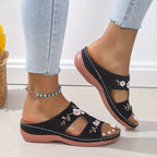 Daisy Wedge Sandals
