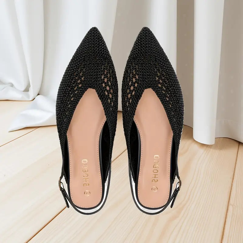 Delphine Mesh Slingback Ballet Flats