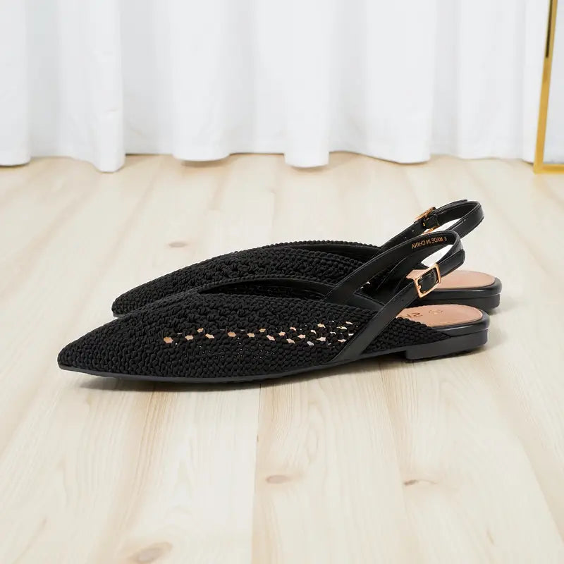 Delphine Mesh Slingback Ballet Flats