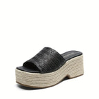 Esme Woven Platform Sandals