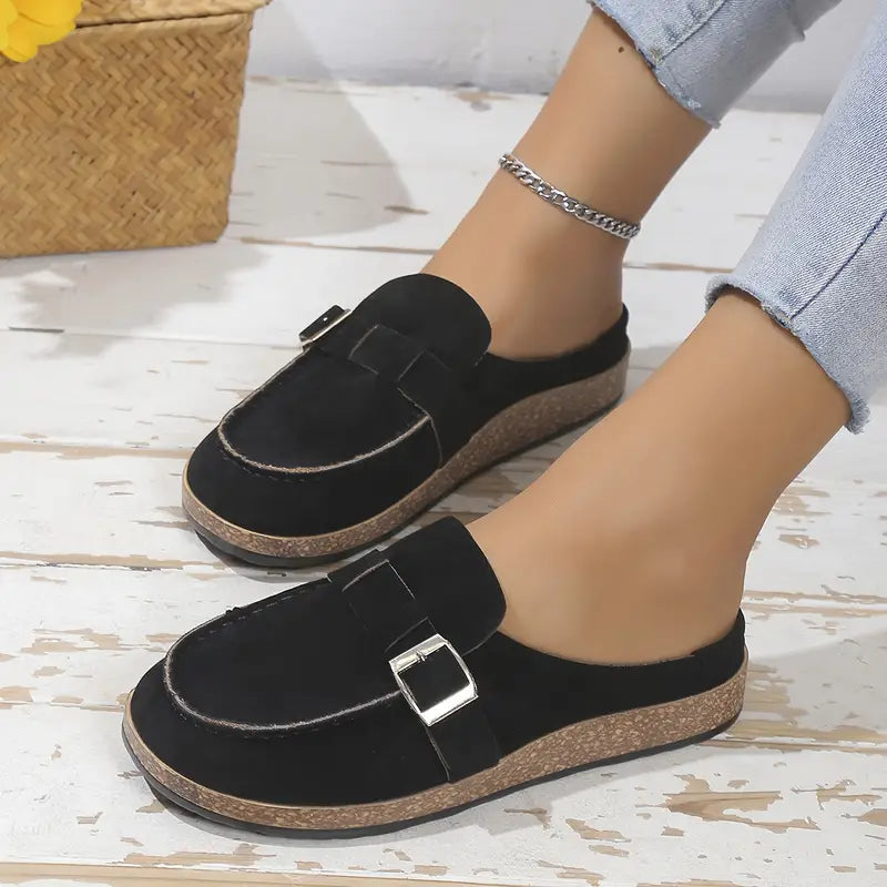 Evelyn Buckle Mules
