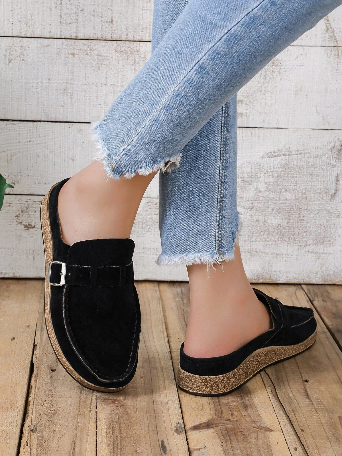 Evelyn Buckle Mules